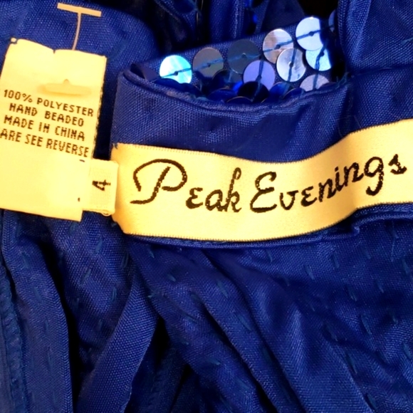 Peak Evenings Prom/Evening Sequin Dress SZ 4 - Picture 11 of 11